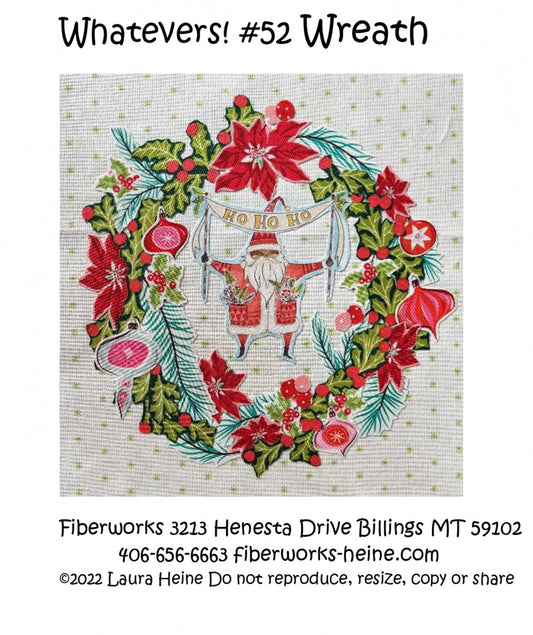 Whatevers! #52 Wreath Collage Pattern by Laura Heine # FWLHWHAT52 - Special Order