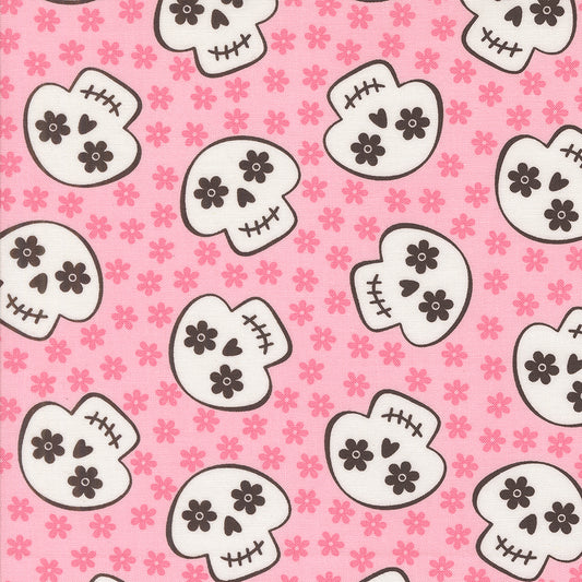 Fab Boo Lous by Me & My Sister Designs : Cute Skeleton Faces Candy Pink 22483 19