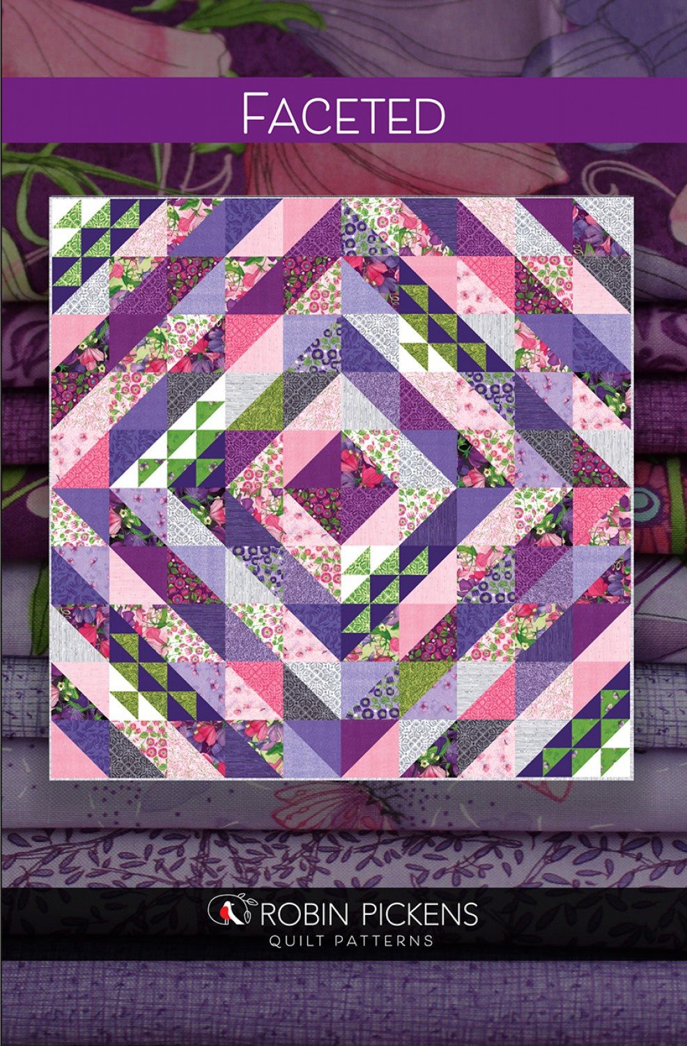 Faceted Quilt Pattern by Robin Pickens