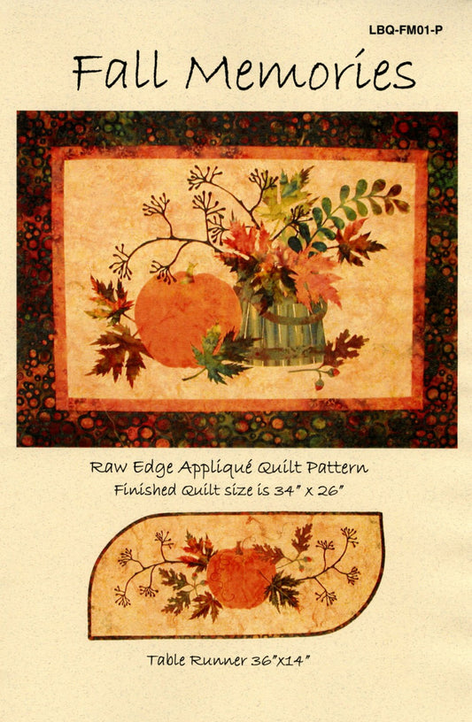 Fall Memories Quilt & Table Runner Pattern by Laundry Basket Quilts