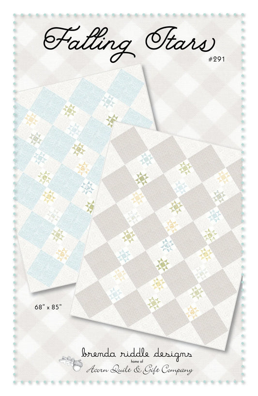 Falling Stars Quilt Pattern by Brenda Riddle Designs