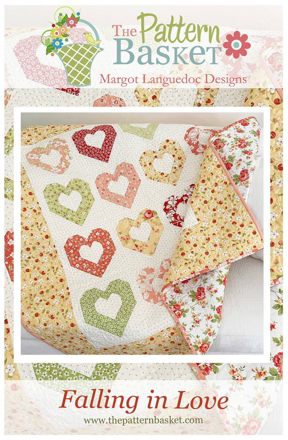 Falling in Love Quilt Pattern by The Pattern Basket