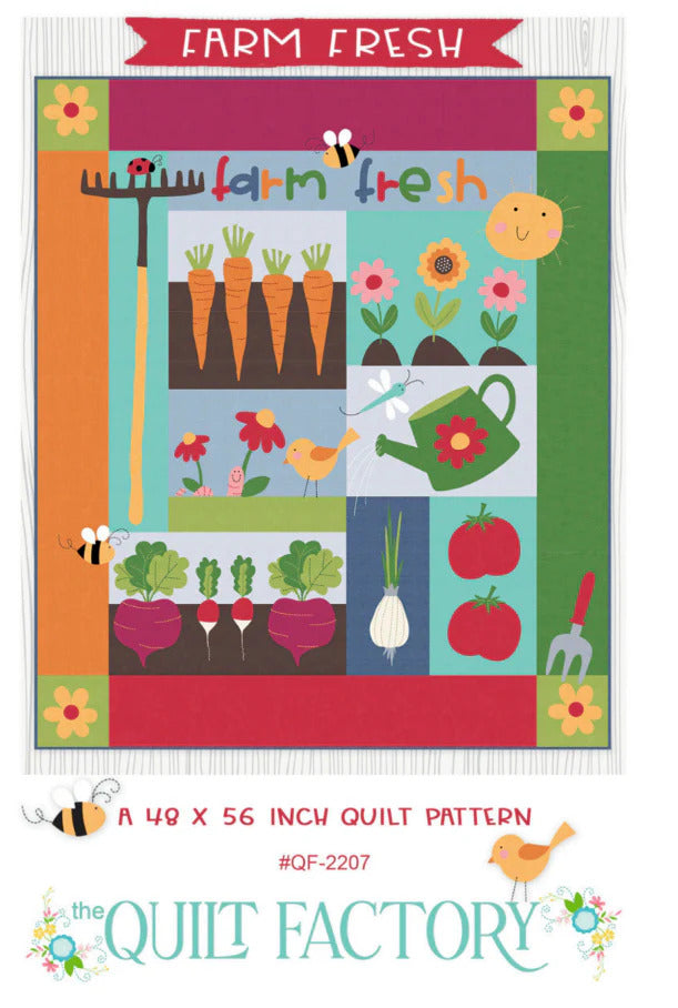 Farm Fresh Appliqué Quilt Pattern by The Quilt Factory – Modern Quilt Co.