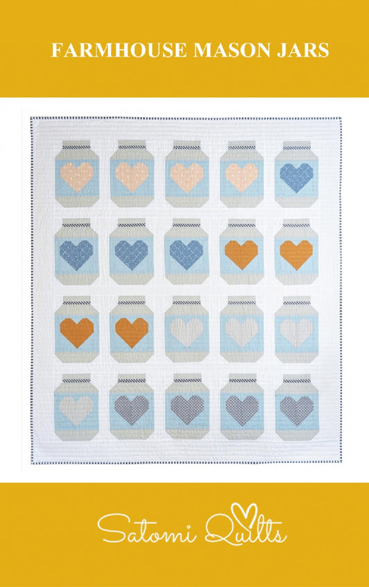 Farmhouse Mason Jars Quilt Pattern by Satomi Quilts