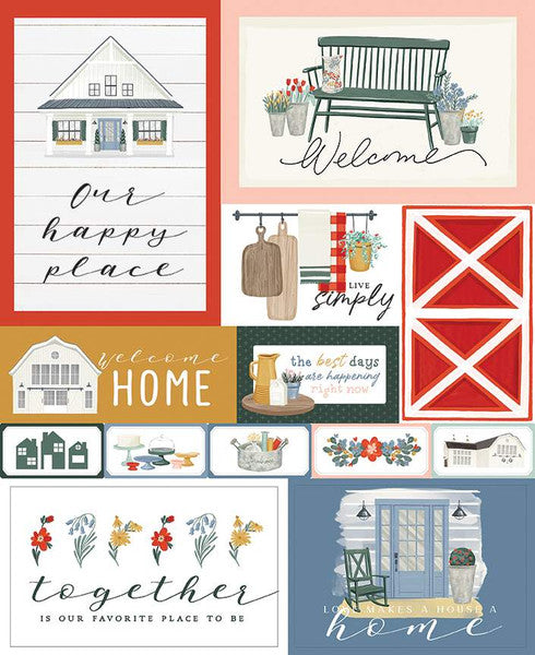 Farmhouse Summer Panel by Echo Park Paper Co.