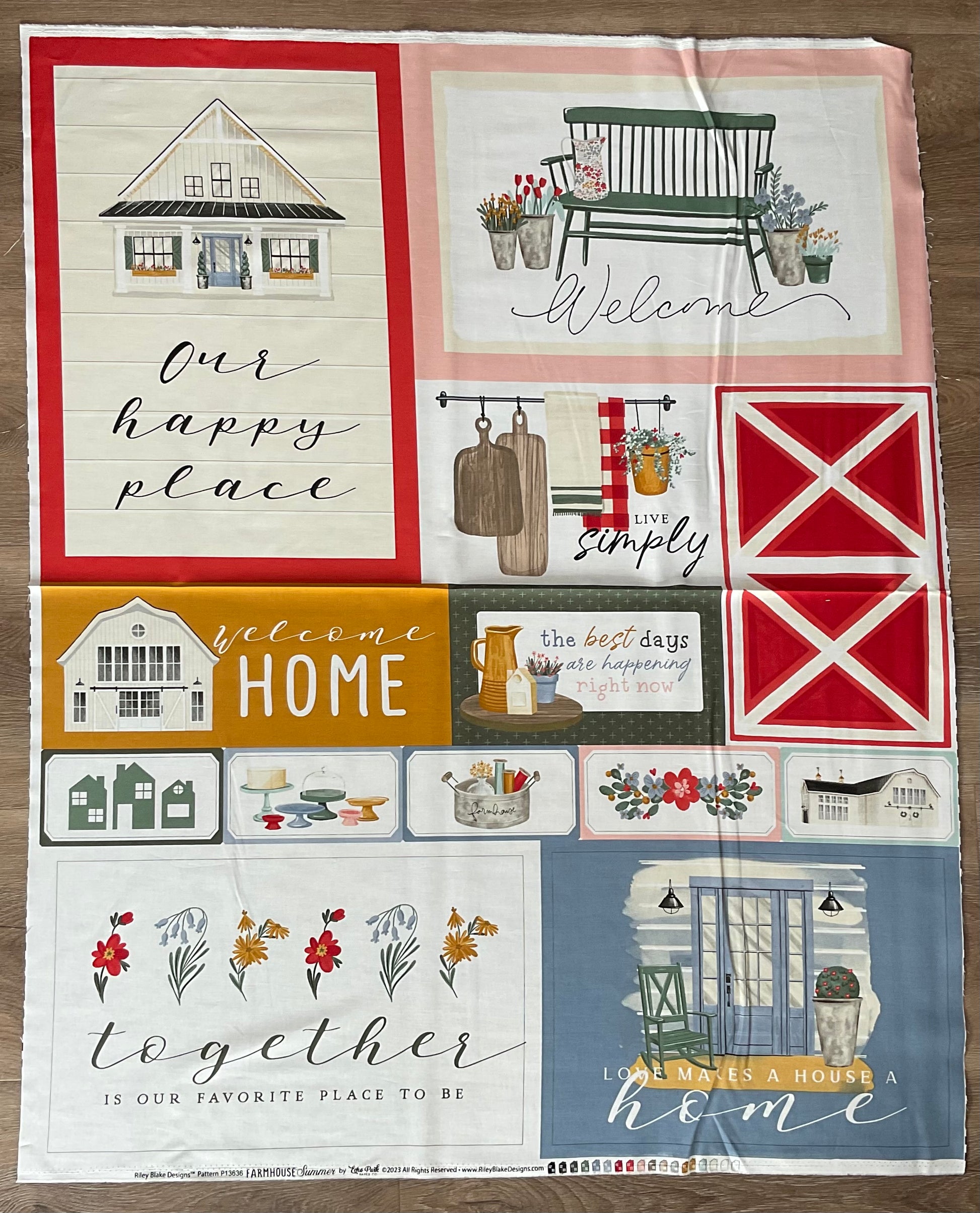 Farmhouse Summer Panel by Echo Park Paper Co.