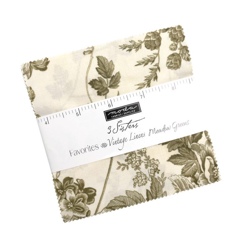 Favorites~Meadow Greens by 3 Sisters : Charm Pack