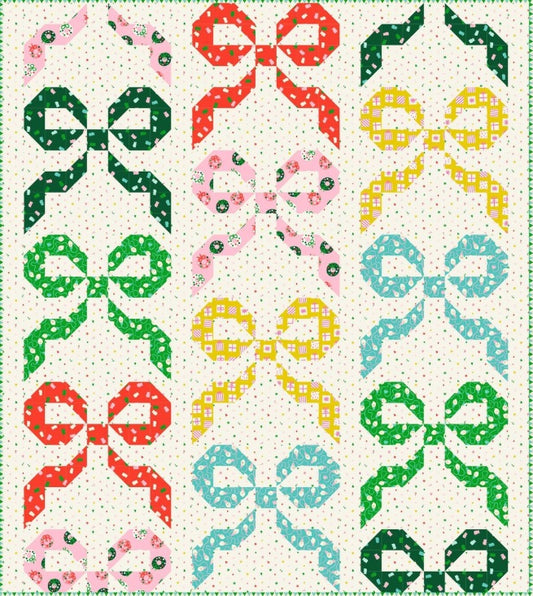 Festive Bows Quilt Pattern by Meadow Mist Designs