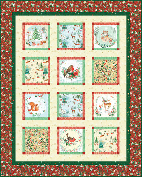 Festive Fauna by Lynn Horrabin - Fat Quarter Bundle -  Special Order (Expected June 2025)