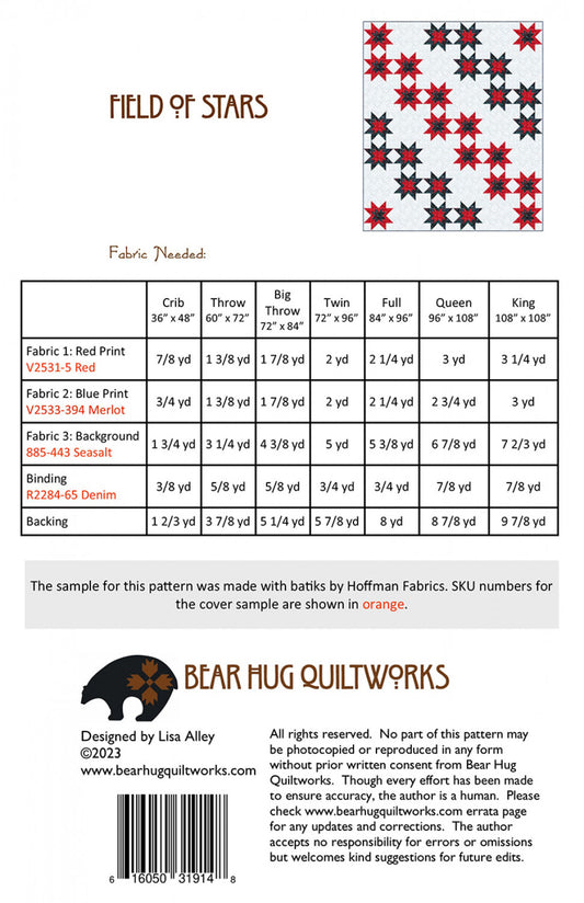 Field of Stars # BHQ-266 - Special Order