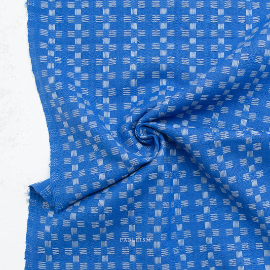 Fine & Dandy by Fableism : Basket Weave Bright Blue FND-09-BSK-BRIGHT-BLUE
