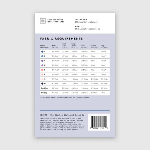 Fireglow by Sarah Watts : Falcon Ridge Quilt Kit