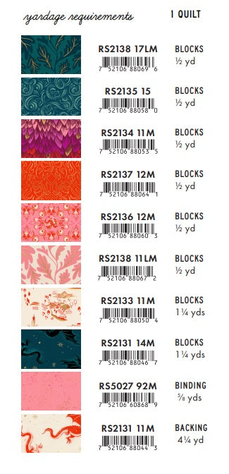 Fireglow by Sarah Watts : Falcon Ridge Quilt Kit