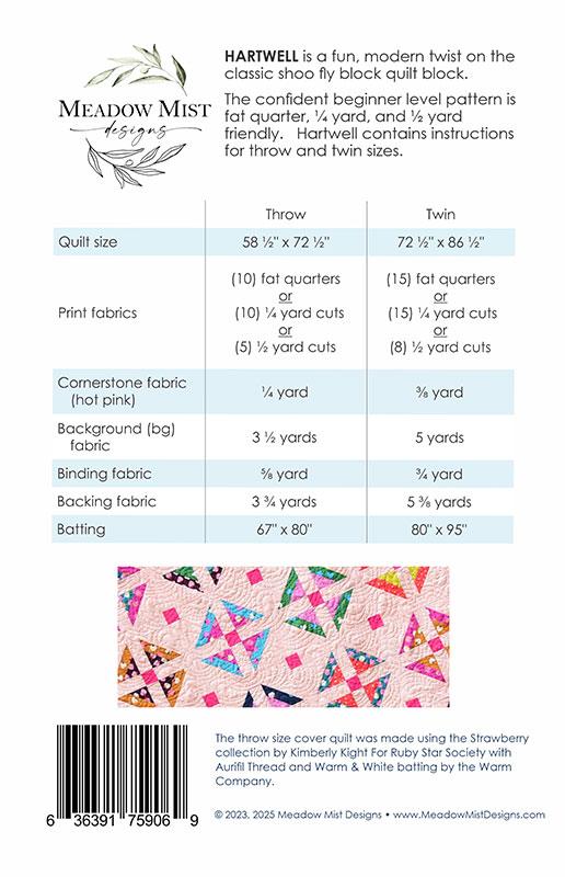 Fireglow by Sarah Watts : Hartwell Quilt Kit - Dark or Light