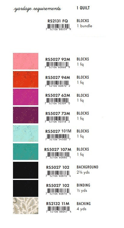 Fireglow by Sarah Watts REPRINT : Book Nerd Quilt Kit