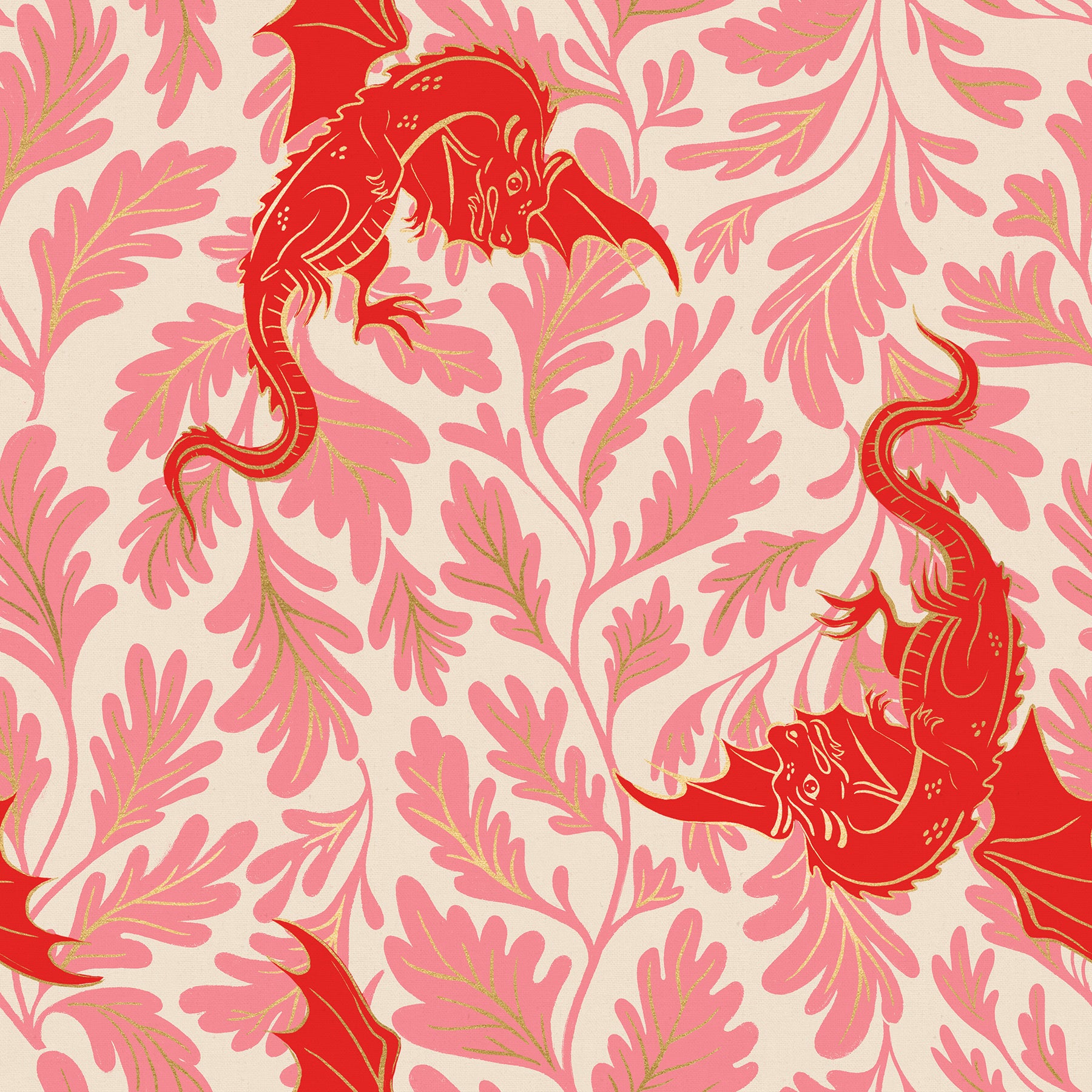 Fireglow by Sarah Watts REPRINT : Dragon Lair Metallic Dark Ruby RS2132 12M