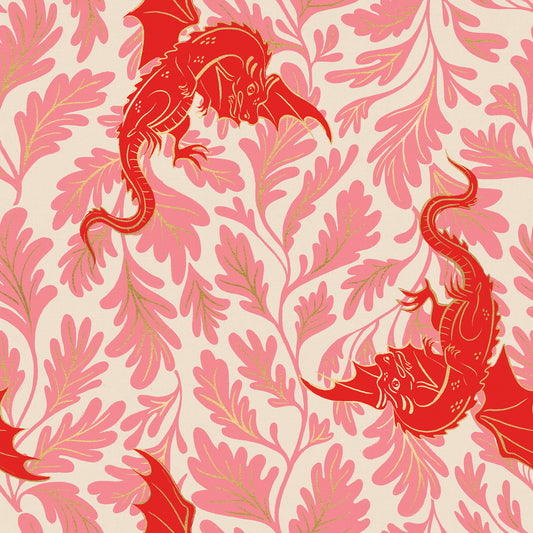 Fireglow by Sarah Watts REPRINT : Dragon Lair Metallic Dark Ruby RS2132 12M