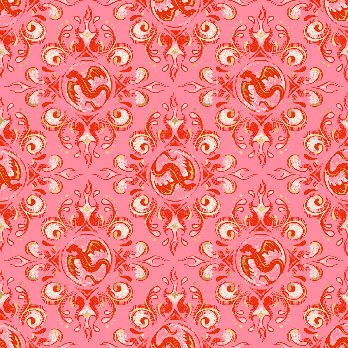 Fireglow by Sarah Watts REPRINT : Emblem Metallic Dark Ruby RS2136 12M