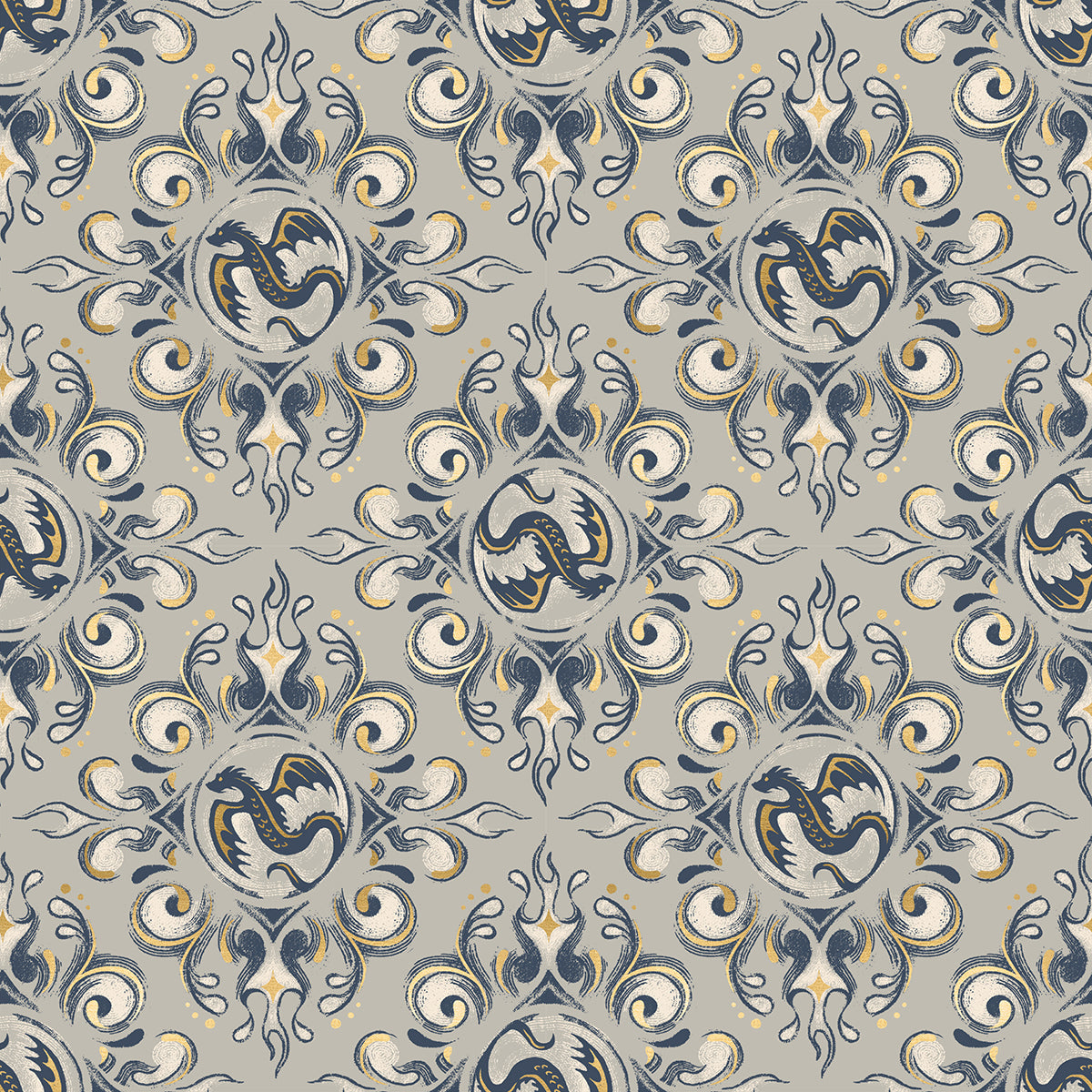 Fireglow by Sarah Watts REPRINT : Emblem Metallic Oyster RS2136 13M