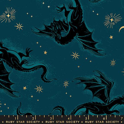 Fireglow by Sarah Watts REPRINT : Etched Dragons Metallic Galaxy RS2131 14M