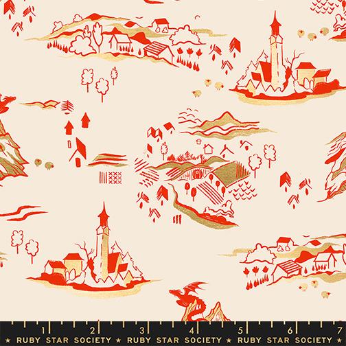Fireglow by Sarah Watts REPRINT : Mountain Town Metallic Dark Ruby RS2133 11M