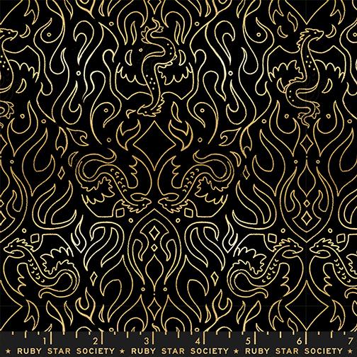 Fireglow by Sarah Watts REPRINT : Scribe Metallic Black RS2137 15M