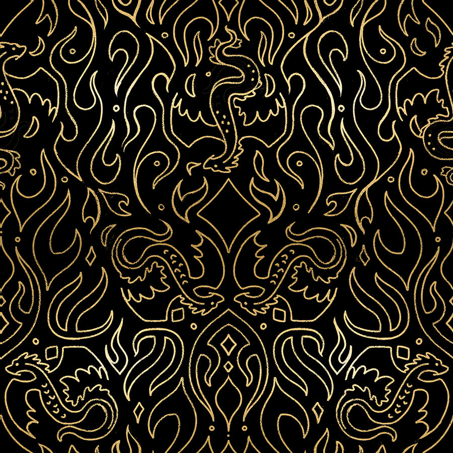 Fireglow by Sarah Watts REPRINT : Scribe Metallic Black RS2137 15M