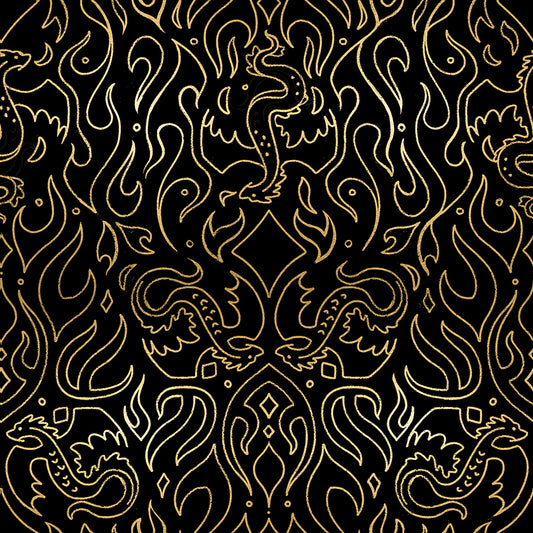 Fireglow by Sarah Watts REPRINT : Scribe Metallic Black RS2137 15M