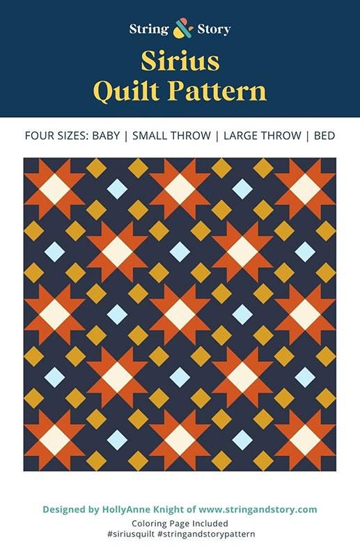 Fireglow by Sarah Watts REPRINT : Sirius Quilt Kit