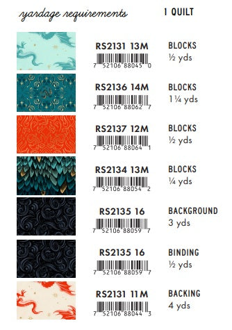Fireglow by Sarah Watts REPRINT : Sirius Quilt Kit