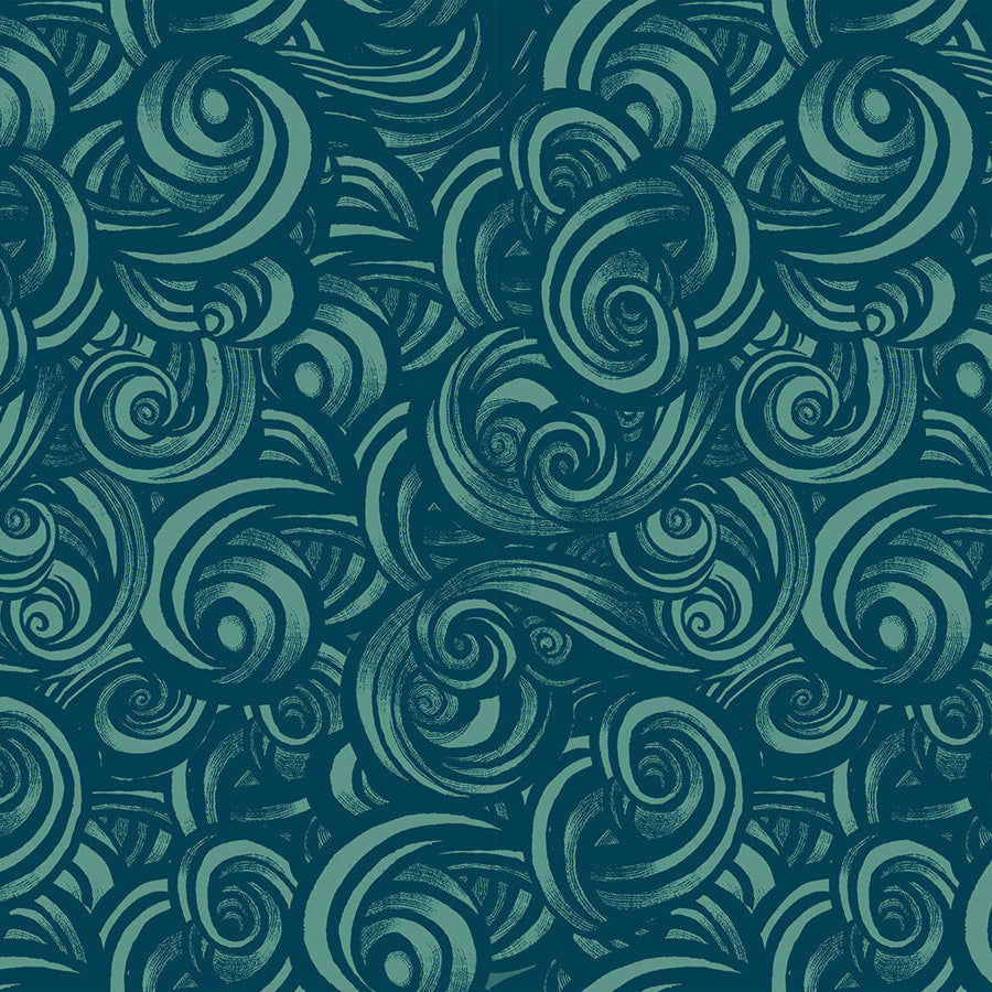 Fireglow by Sarah Watts REPRINT : Smoke Watercress RS2135 15