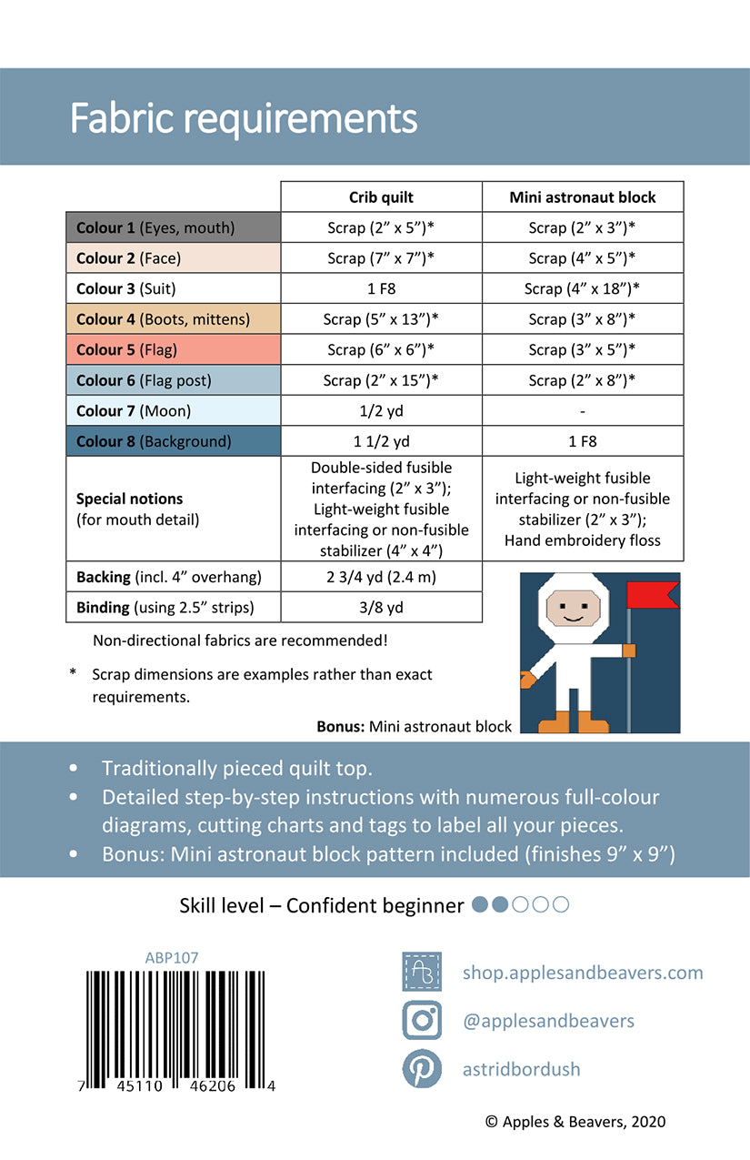 First Steps Quilt Pattern by Apples & Beavers