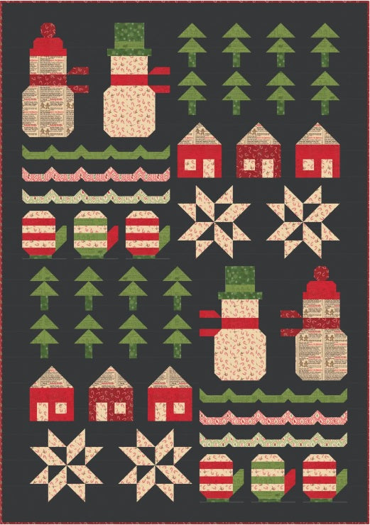 First Snow Quilt Pattern by Stacy Iest Hsu