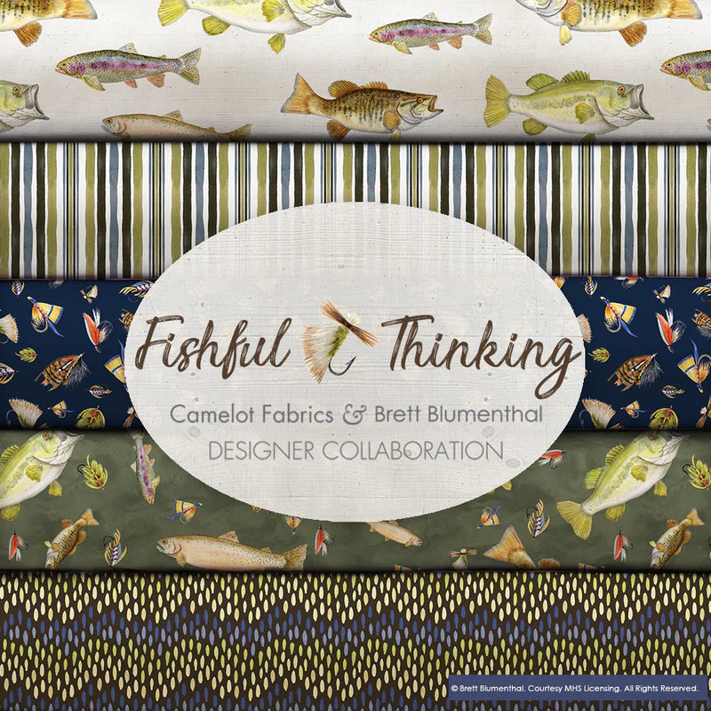 Fishful Thinking by Brett Blumenthal- Fat Quarter Bundle -  Special Order (Expected April 2025)