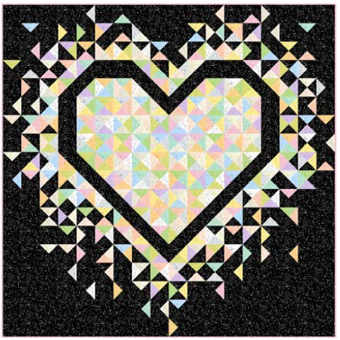 Fizz by Giucy Giuce - Exploding Heart Quilt Kit