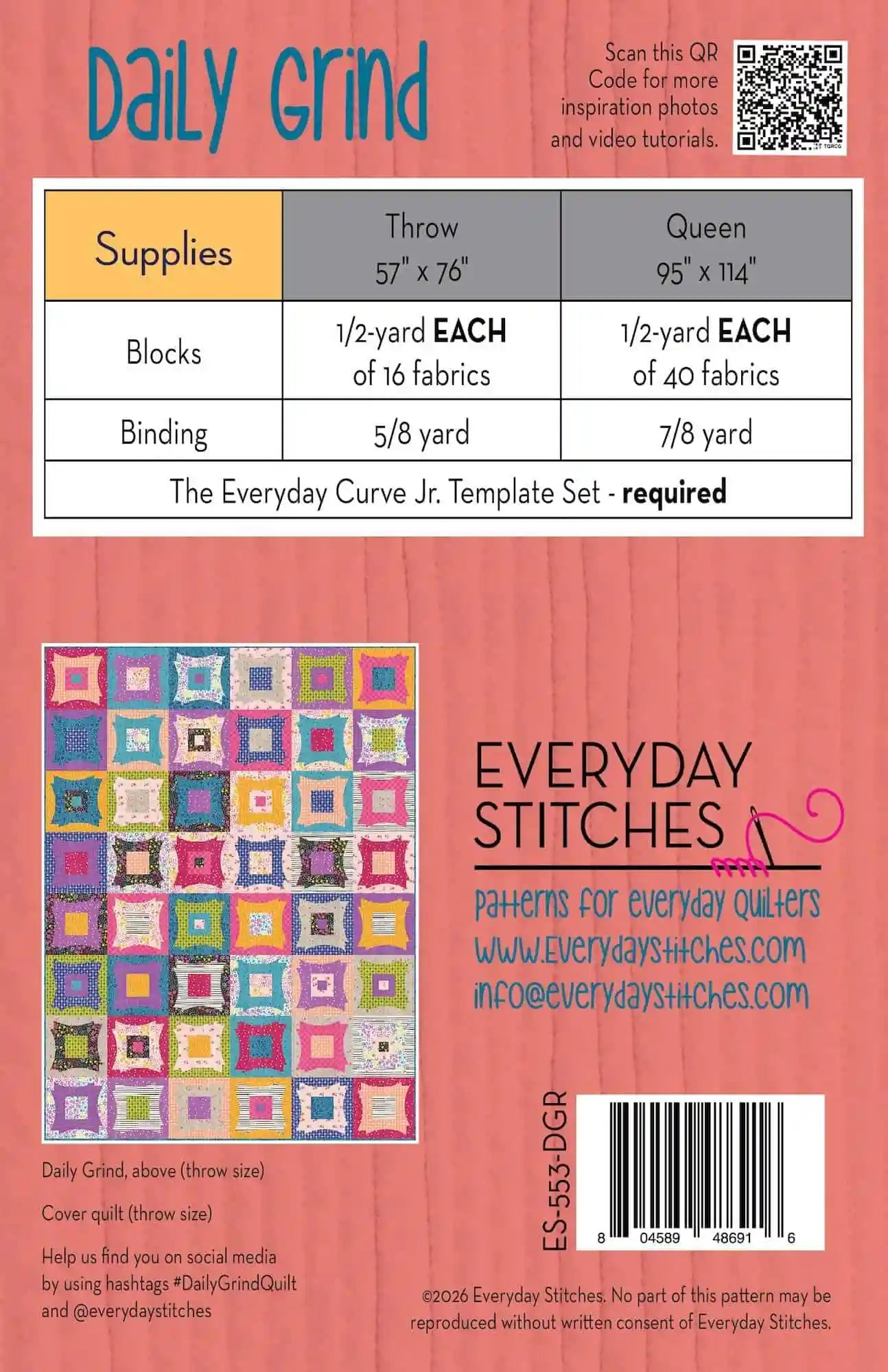 Float by Rashida Coleman-Hale : Daily Grind Quilt Kit