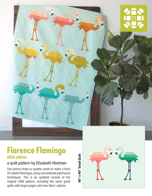 Florence Flamingo Quilt Pattern by Elizabeth Hartman