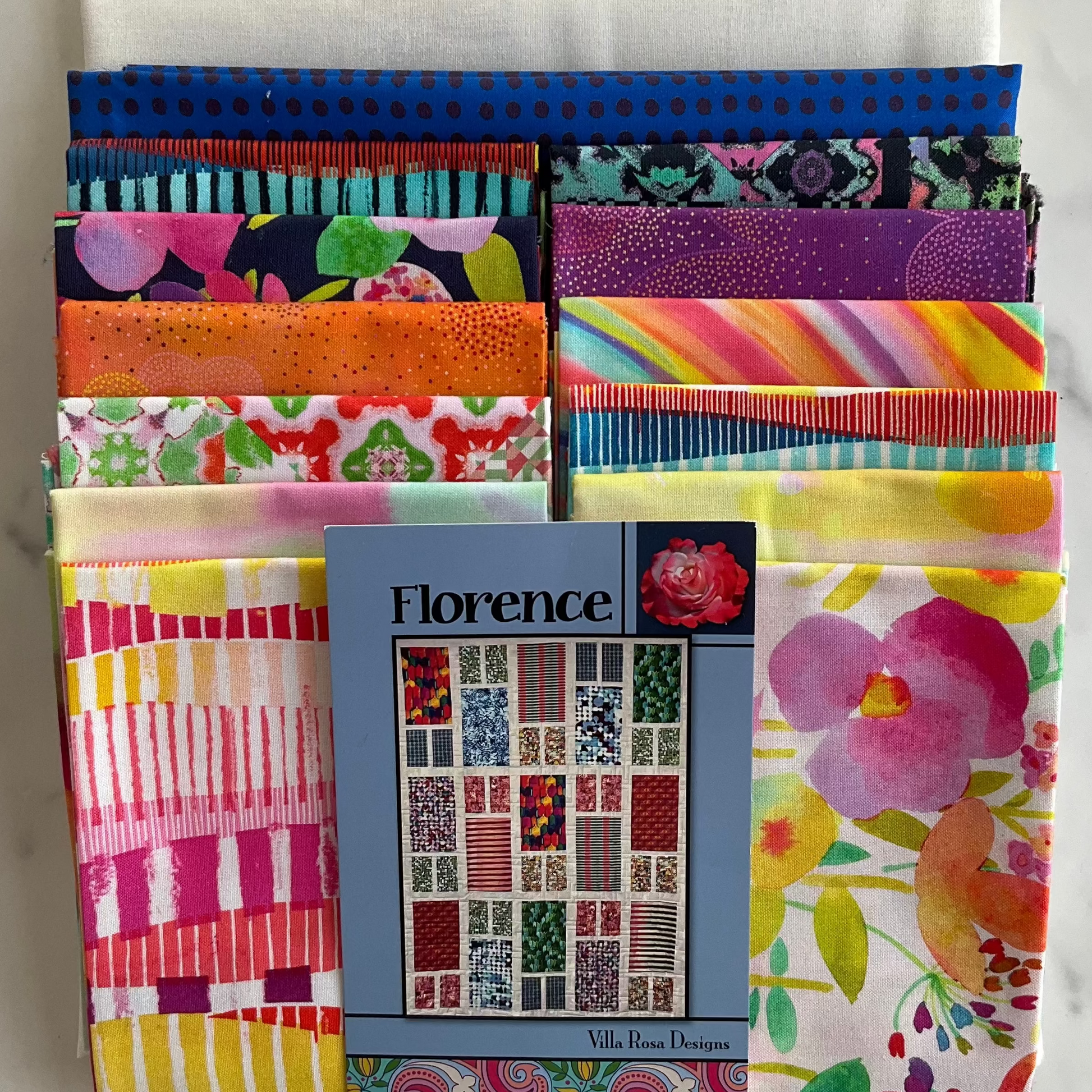 Florence Quilt Kit featuring Gradient Auras by Moda Fabrics