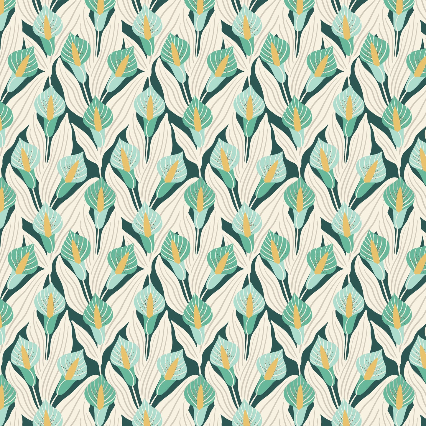 Florissima by Juliana Tipton : Calla Lilies Teal 228079