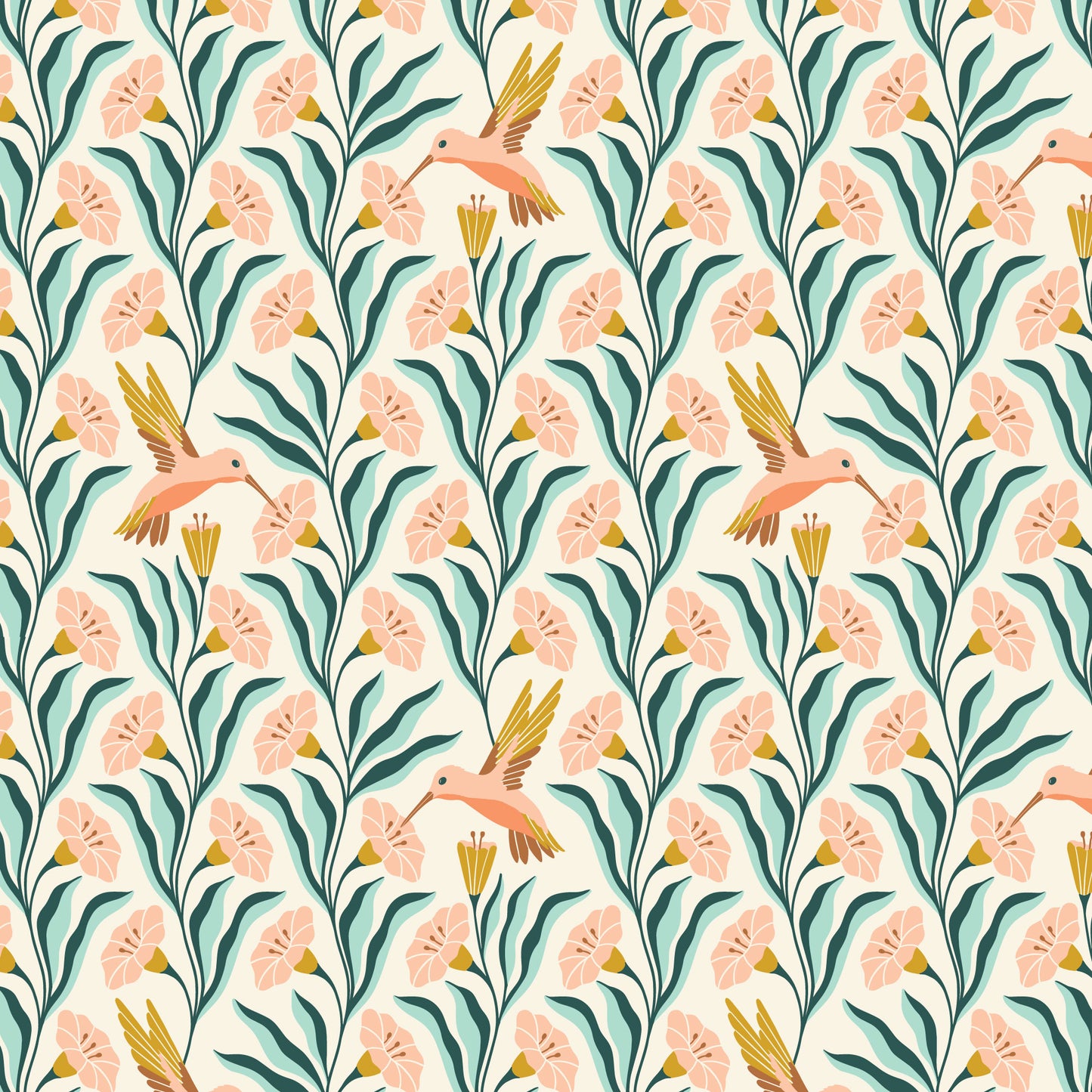 Florissima by Juliana Tipton : Hummingbirds Gold 228074