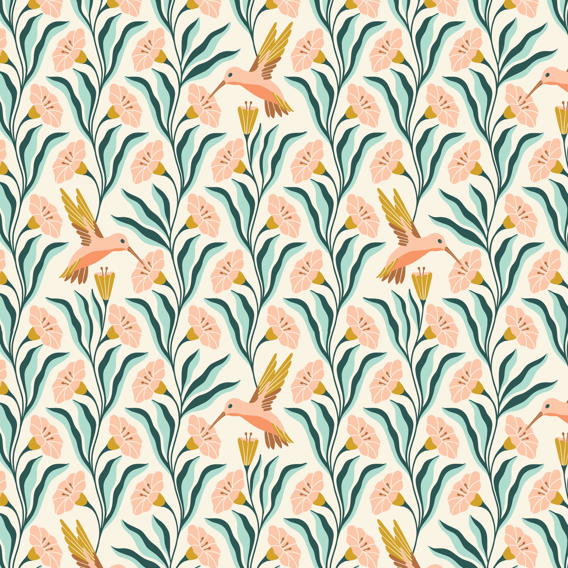 Florissima by Juliana Tipton : Hummingbirds Gold 228074