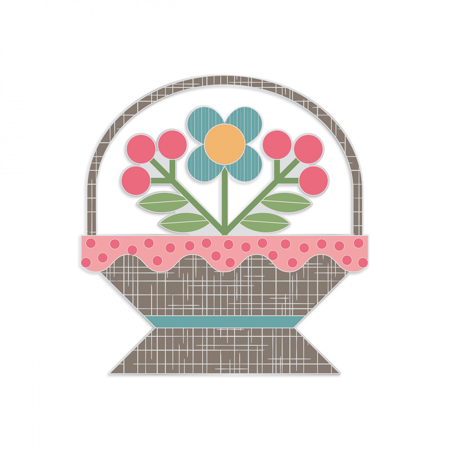 Flower Basket Needle Minder # ST-39770 - Special Order