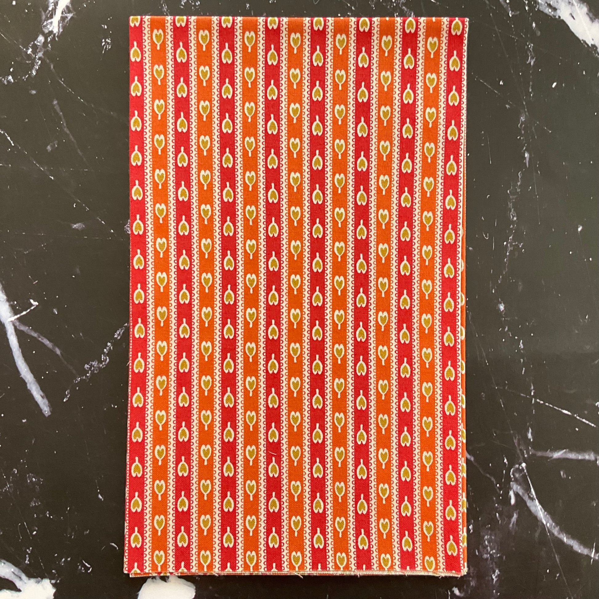 Flower Box by Renee Nanneman : Trailing Striped Petals Tangerine A-1019-O