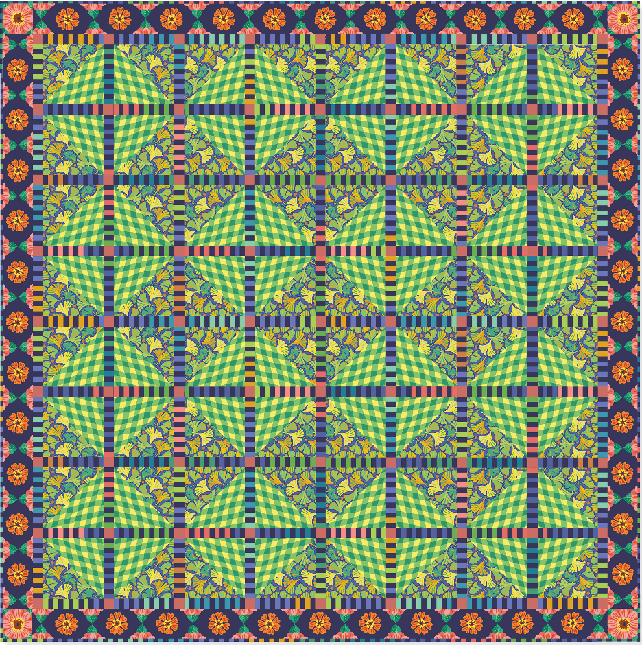 Flower Dance by Jane Sassaman - Twist and Shout Quilt Kit