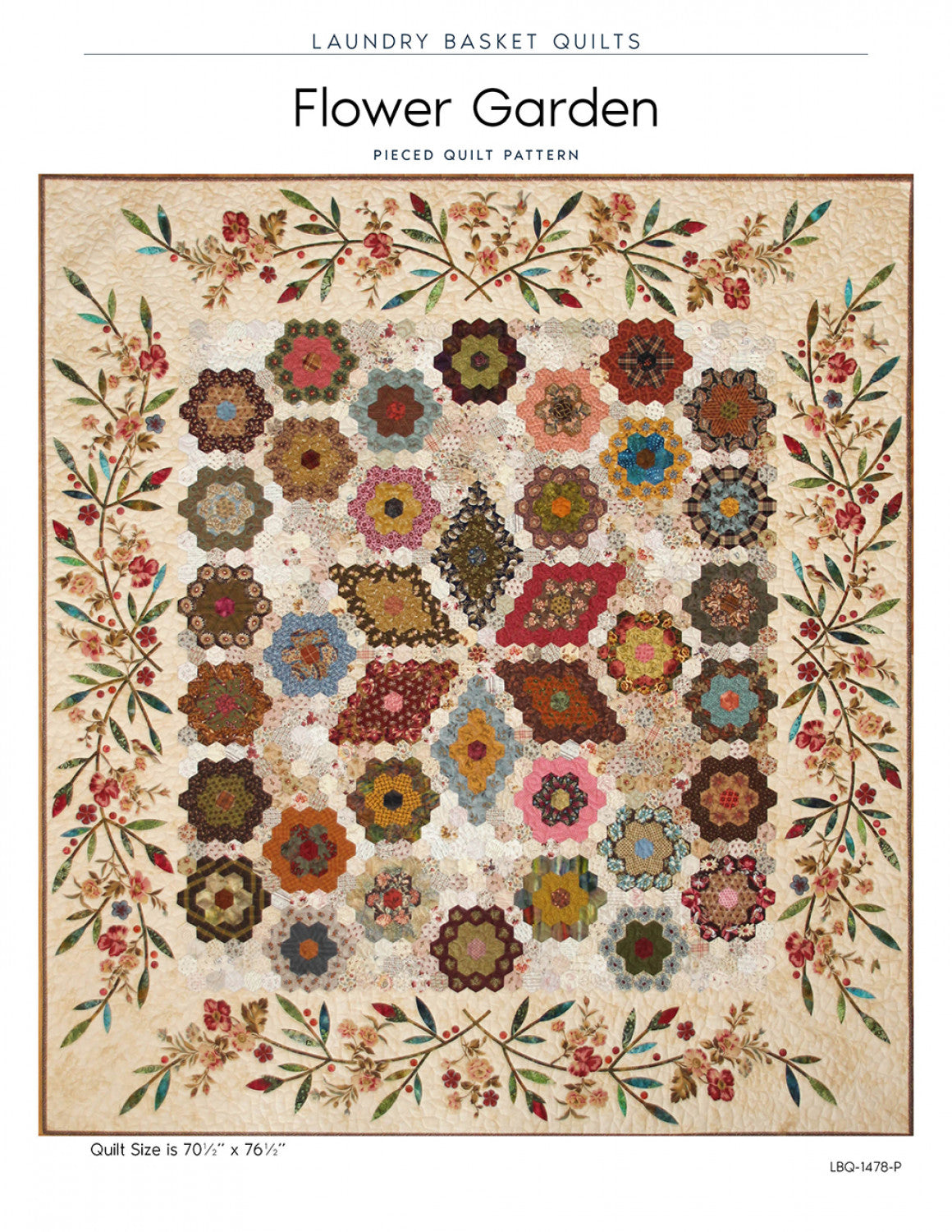 Flower Garden Quilt Pattern by Laundry Basket Quilts