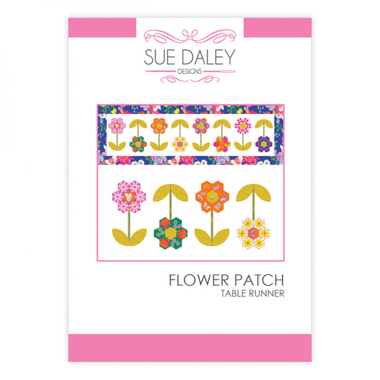 Flower Patch Table Runner Pattern by Sue Daley