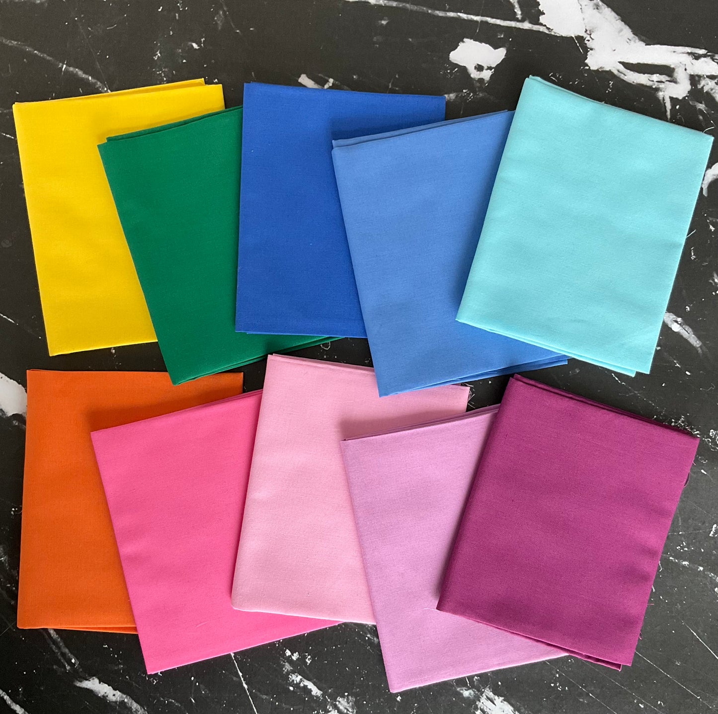 Flower Patches by Amarylis Henderson : Color Way Coordinated Solid Bundle