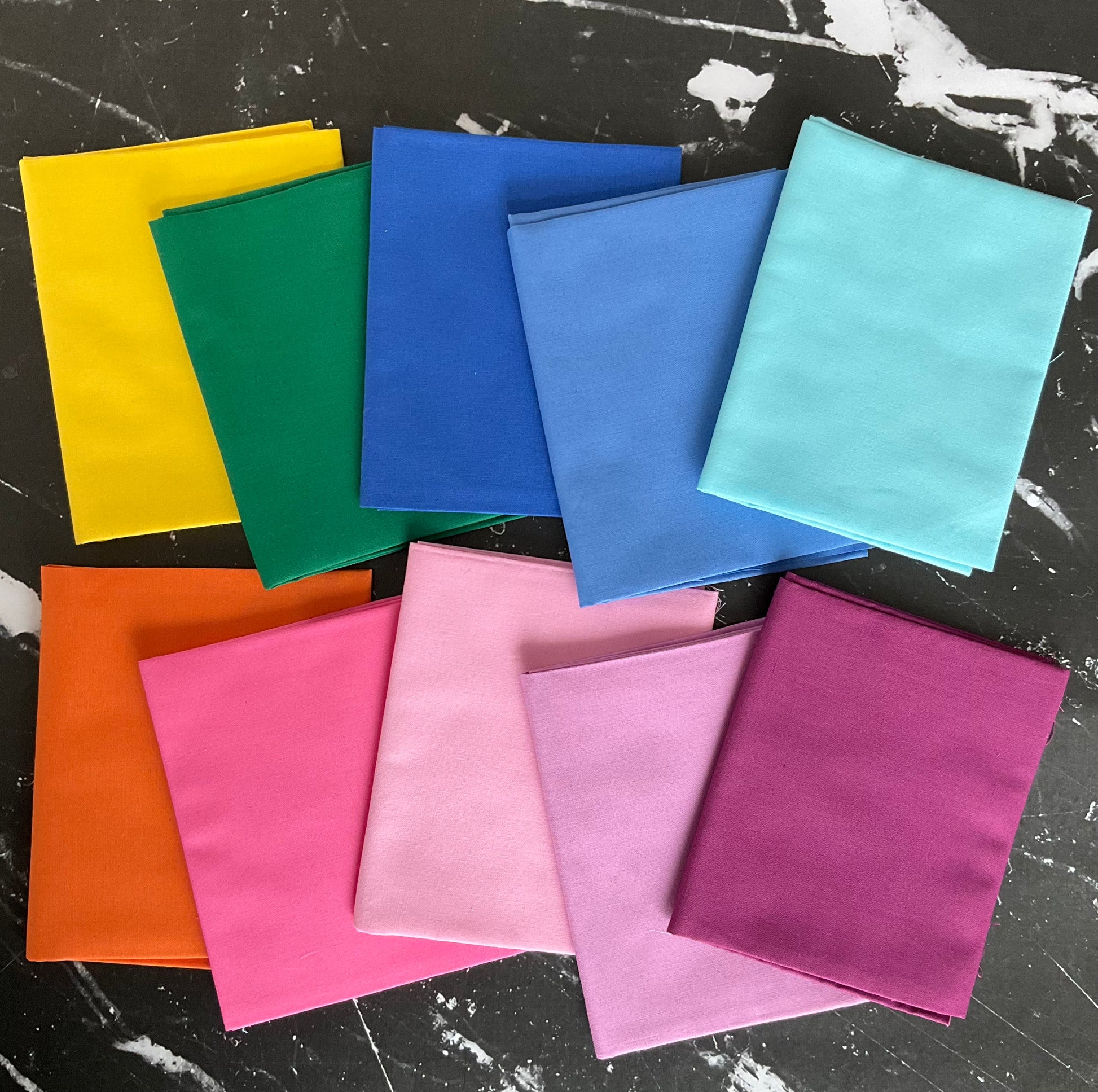 Flower Patches by Amarylis Henderson : Color Way Coordinated Solid Bundle