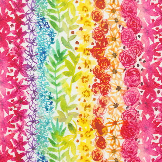 Flower Patches by Amarylis Henderson : Doodled Rainbow 21825 11