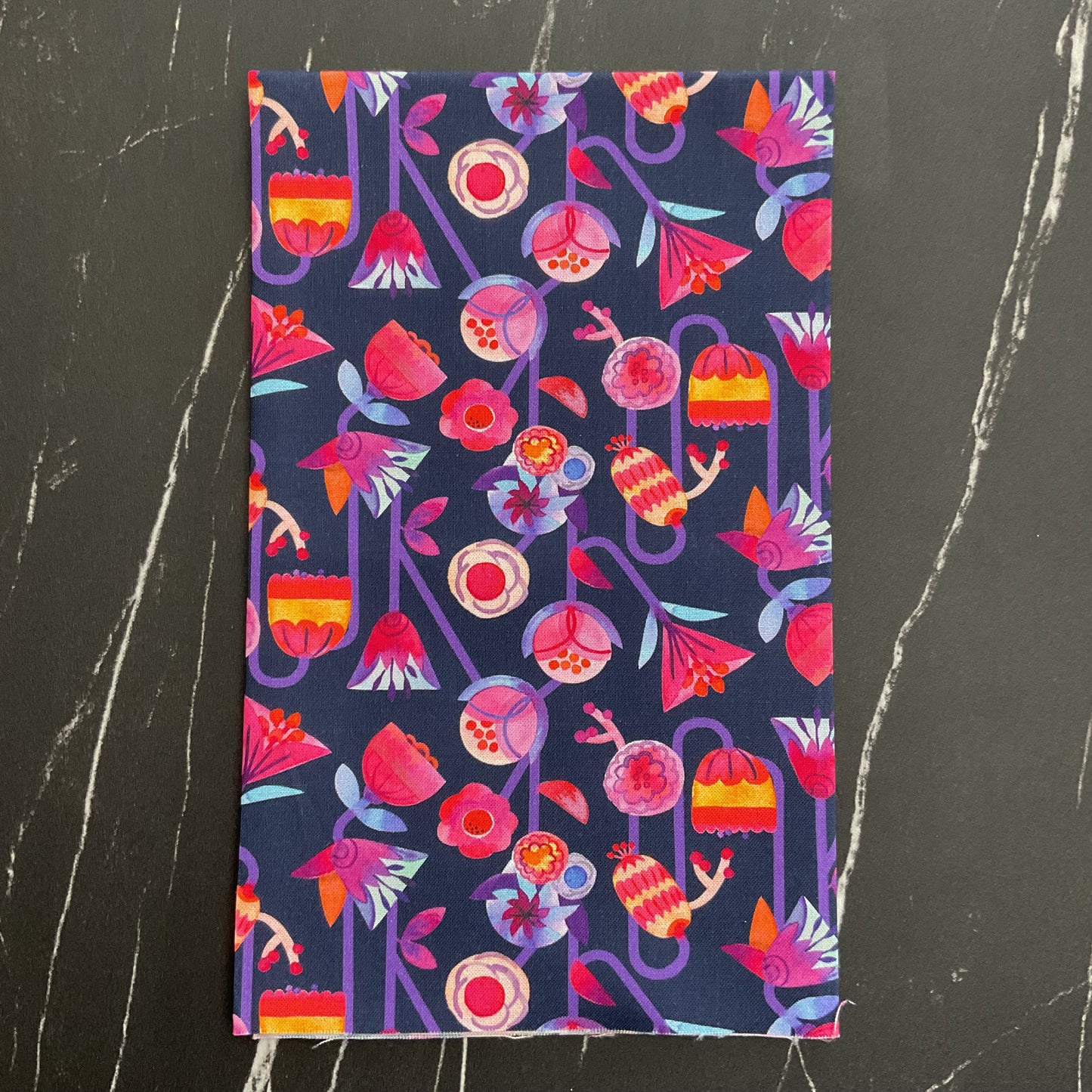 Flower Patches by Amarylis Henderson : Candy Flowers Midnight 21822 20